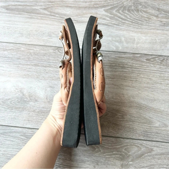 Handmade Leather Square Toe Sandal - Picture 11 of 12